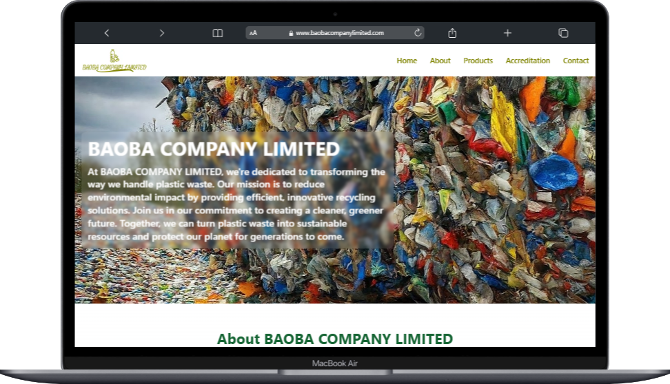 Baoba Company Limited PC view