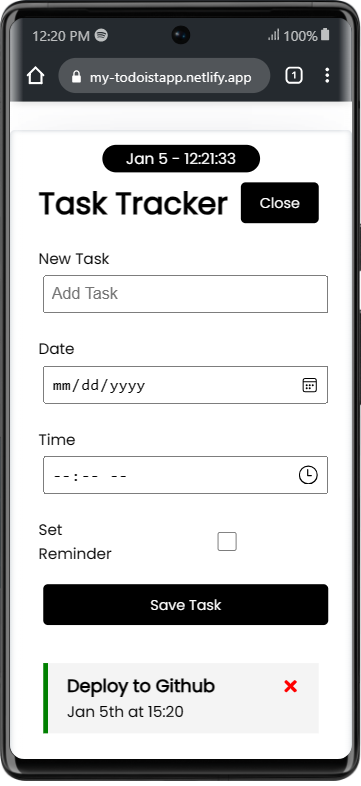 My Todoist mobile view
